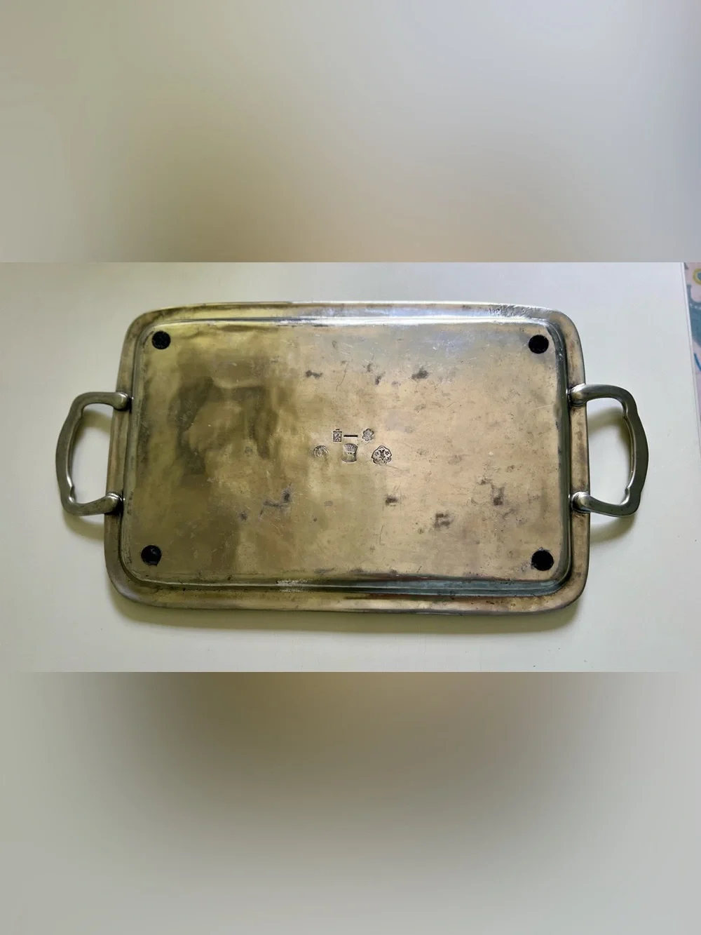 WILLIAMS-Sonoma Handmade in Italy Pewter Tray